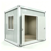 Casa Contenedor Prefabricada de Fácil Montaje, Ecológica, 3x3x2.8m, Aislada, Portátil, Tipo Cabaña, Moderna, para Oficina, Centro Comercial, Entrada