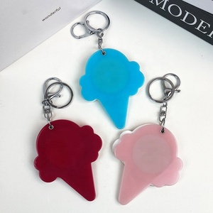 Al por mayor Nuevo Llavero Creativo de Acrílico con Diseño de Helado y Efecto Espejo, Colgante de Dibujos Animados para Llavero y Accesorios de Bolsos DIY - Product Image 6