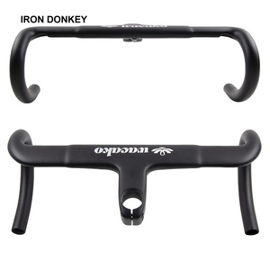 <span class=keywords><strong>Manillar</strong></span> de Bicicleta de <span class=keywords><strong>Carretera</strong></span> <span class=keywords><strong>Plano</strong></span> IRONDONKEY Toray Carbon T1000 Ecológico con Enrutamiento Interno y Gestión Oculta de Cables - Product Image 5