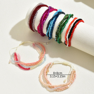 Bracelet perlé multicouche de luxe léger au design simple et original, fait main pour femmes, bijoux tendance, vente en gros - Product Image 5