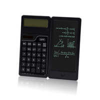 Calculatrice Portable 6,5 Pouces et Tablette d'Écriture LCD, Calculatrice Scientifique Pliable, Bloc-Notes de Dessin et d'Écriture Numérique