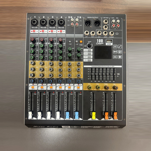 มิกเซอร์เสียงระดับมืออาชีพ 8 แชนแนล สำหรับงานดีเจ ระบบเสียง PA แบบอนาล็อก สำหรับคาราโอเกะ บลูทูธ บันทึกเสียงผ่านคอมพิวเตอร์-LSDG Nexus - Product Image 3