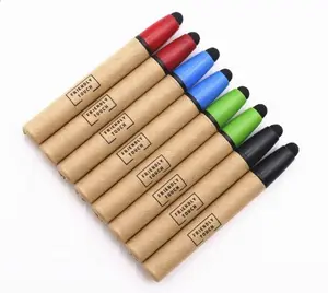 Disposable touch stylus eco friendly recycle kraft paper pen keep your hands safe touch pen