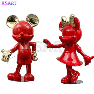 Estatua <span class=keywords><strong>de</strong></span> fibra <span class=keywords><strong>de</strong></span> vidrio <span class=keywords><strong>de</strong></span> <span class=keywords><strong>Mickey</strong></span> Mouse, minifigura <span class=keywords><strong>de</strong></span> Minnie <span class=keywords><strong>de</strong></span> alta gama, escultura <span class=keywords><strong>de</strong></span> resina <span class=keywords><strong>de</strong></span> <span class=keywords><strong>Disney</strong></span>, artesanías - Product Image 6