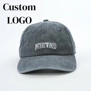 Gorra de Béisbol de 6 Paneles, Estilo Vintage, Lavada y Desgastada, Personalizada de Fábrica, con Logotipo Bordado, Sin Estructura, Tipo Dad Hat, Lavado Ácido - Product Image 1