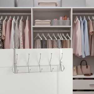 Support de rangement de cuisine multifonctionnel en acier inoxydable, design écologique, pour crochets de porte, cintres à vêtements et chapeaux – Vente directe usine - Product Image 3