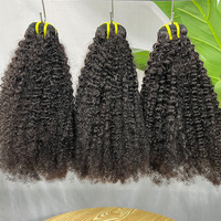 Lots de Cheveux Afro Crépus Ondulés 4C en Gros, Alignés à la Cuticule, Bruts, Bouclés 3C 4A, Extensions de Cheveux Humains Non Transformés 4B 4C