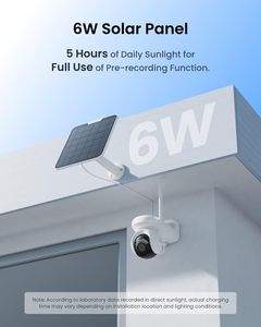 Cámara de Seguridad IP Reolink <span class=keywords><strong>Atlas</strong></span> PT Ultra 4K, Inalámbrica, para Exteriores, con Seguimiento Automático, Batería de 500 Días, Audio Bidireccional, CMOS, para el Hogar - Product Image 2