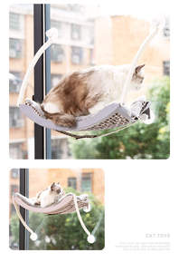 Kingtale Pet Supplier <strong>Cat</strong> Window Perch Seat Space Saving Window Mounted <strong>Cat</strong> <strong>Bed</strong> <strong>for</strong> Indoor <strong>Cats</strong> - Product Image 6