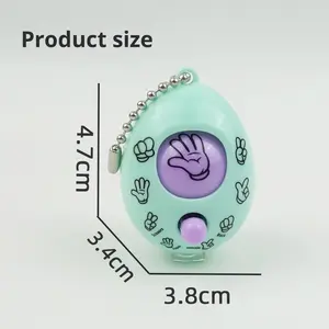 Venta al por mayor juguetes de cápsula de plástico de 75 mm de estilo clásico para juego de adivinanzas de dedo de huevo con patrón de anillo clásico para regalo de Juego - Product Image 4