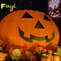 Calabaza inflable LED inflable grande de Halloween con sombreros Suministro directo de fábrica de alta calidad