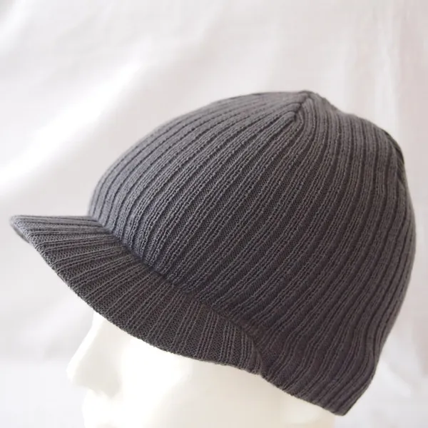 Knit Cap with Brim