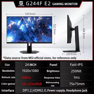 G244F E2 23,8 pulgadas alta actualización 2K computadora rápida IPS Anti-Luz Azul 1ms HDR protección ocular 23.8in 1080P 180Hz - Product Image 6