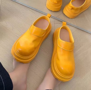 Dopaminer color series thick-soled high-<b>heeled</b> breathable all-purpose Bocken casual custom women's slippers - Product Image 3