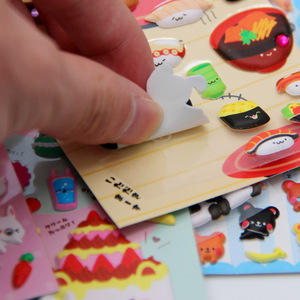 สมุดสติกเกอร์ของขวัญการ์ตูนตกแต่งแบบโปรโมชั่น สติกเกอร์กระดาษนูน 3 มิติ กันน้ำ สำหรับคริสต์มาส - Product Image 3