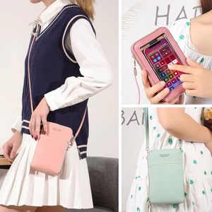 Borsa a <span class=keywords><strong>Tracolla</strong></span> Piccola in Pelle PU per Donne, Porta Cellulare con Schermo Touch, Pochette <span class=keywords><strong>Portafoglio</strong></span> con Cinturino - Product Image 5