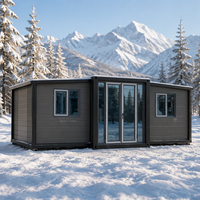 Petite Villa Préfabriquée de Haute Qualité et Maison Modulaire Extensible à Double Aile en Conteneur à Structure en Acier