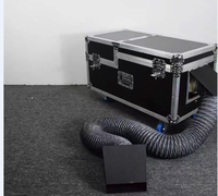 Machine à brouillard basse DJS 3000W noire en bois avec double tube, capacité 20kg+, douce et non toxique pour applications gaming