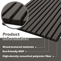 Kasaro Panneaux Muraux Acoustiques en Bois Souples de Haute Qualité, Bardage Extérieur Canelé Décoratif et Insonorisant