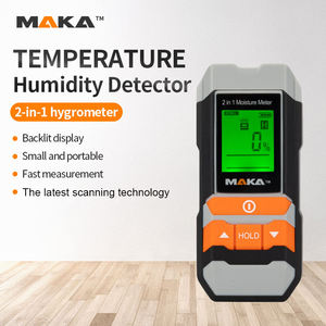 มินิดิจิตอลความชื้นความชื้นไม้ Damp Meter การอ่านความชื้นอุณหภูมิการวัด - Product Image 2