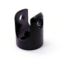 Support de fixation en aluminium anodisé noir usiné sur commande CNC pour voitures anciennes