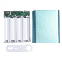 Boîtier de batterie externe 4x18650 pour chargeur de téléphone portable, kit de bricolage, boîte de rangement de charge USB 18650