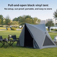 Tente de camping instantanée d'extérieur, ouverture automatique en 1 seconde, tente occultante épaissie anti-moustiques et anti-UV