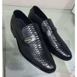 Mocasines de Cuero Genuino para Hombre, Cómodos, Personalizables, Elegantes, Sin Cordones, para Oficina, Fiestas, Salidas Casuales, Invierno - Product Image 1