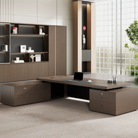 Nouvelle table de direction moderne et simple, durable, écologique, bureau commercial, bureau de patron, bureau de direction de luxe