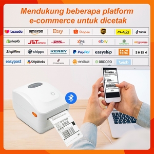 4 Inch Trực Tiếp Nhiệt Máy Tính Để Bàn Nhãn Máy In Mã Vạch 203Dpi Đen Trắng USB Kết Nối Sử Dụng Vận Chuyển Thể Hiện Hóa đơn In Ấn - Product Image 6