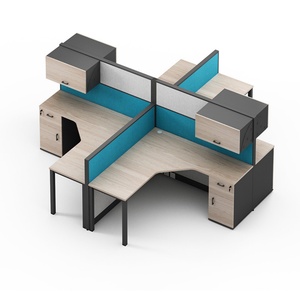 Sound Proof Call Center Workstation Insulator Cubicle Desk Furniture Modern <b>Work</b> <b>Station</b> Office Furniture Custom Color MDF - Product Image 1