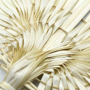 Wholesale Handmade Woven Fan Chinese Traditional Hand Fan Palm <b>Leaf</b> Hand Fan - Product Image 4