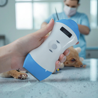 Sonde micro-convexe à ultrasons sans fil vétérinaire Plam + scanner à ultrasons linéaire pour instruments obstétricaux pour animaux