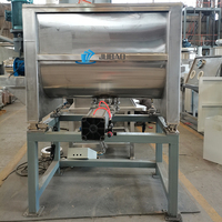 Mélangeur à ruban horizontal en acier inoxydable pour le mélange de poudre en vrac dans les usines de matériaux de construction