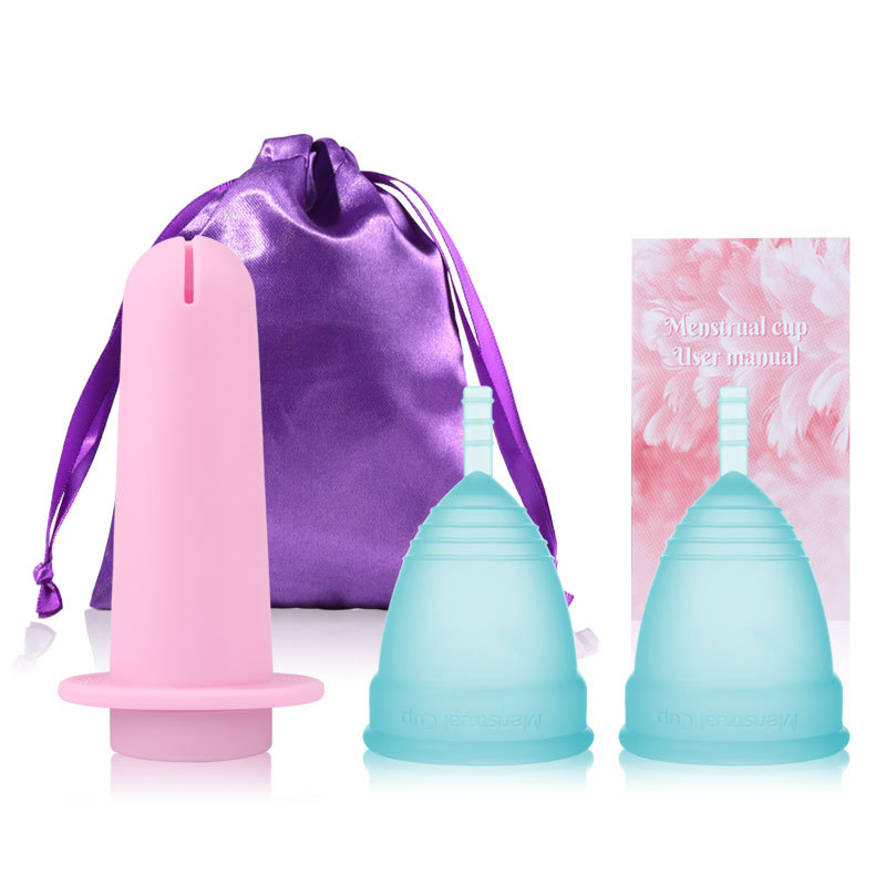 Copa Menstrual de silicona personalizada de alta calidad, varios estilos, precio bajo, grado médico, con aplicador