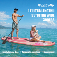 Planche à pagaie gonflable ENTROFFY All Round 330LBS avec valve de sécurité pour les couples, la famille et les loisirs