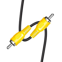 RCA à RCA Audio PVC câble tressé en Nylon fiche mâle à mâle