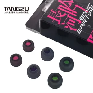 Embouts d'écouteurs Tangzu HE Sonic Song of the Long River, embouts d'écouteurs améliorés, 3 paires (6 pièces), isolation phonique, tailles S <span class=keywords><strong>M</strong></span> L pour IEM - Product Image 1