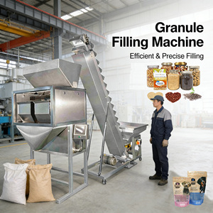 Mesin Pengisi Semi Otomatis Dua Kepala untuk Beras, Garam, Biji Kopi, Kaleng, Stoples, Botol, dan Granul Makanan untuk Mesin Pengisi dan Penimbang - Product Image 2