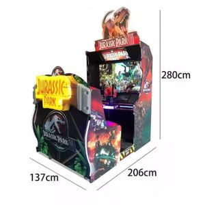 Simulateur de jeu d'arcade de tir en métal pour 2 joueurs Jurassic Park, machine vidéo à pistolets, console de jeu d'arcade à monnayeur, garantie 1 an - Product Image 6