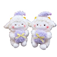 Peluches d'ours de 20-25 cm pour machines à griffes et jeux de récompenses, motifs de dessins animés variés, sac en maille polyester, vente en gros en vrac