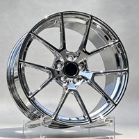 Velg Tempa Krom Cermin Kustom Baru 18-20 Inch 5x112/114.3/120 PCD Audi A3/A4/A5/A7 Tesla Camaro Corvette