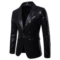 Vestes de costume pour hommes avec paillettes, sequins, boutons, pour soirée, danse, veste de soirée, costume de mariage, blazer pour homme, costume formel, grande taille 6XL