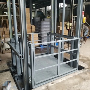 Elevador Hidráulico de Carga de un Solo Mástil, Elevador Vertical de Mercancías, Elevador de Carga <span class=keywords><strong>para</strong></span> Uso en Almacenes - Product Image 4