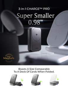 Cargador Inalámbrico Magnético Plegable LISEN Qi2 de 15W, Base de Carga Rápida Portátil para Viajes, para <span class=keywords><strong>iPhone</strong></span> 17 <span class=keywords><strong>Pro</strong></span> - Product Image 5