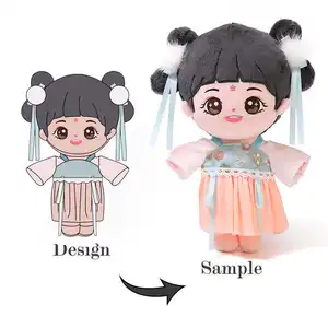 कस्टम डिजाइन सामान प्लग गुड़िया बैकपैक भरा पशु प्लसी कस्टम निर्माता एनीमे कस्टम कढ़ाई प्लश खिलौना
