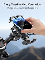 Pince de guidon améliorée rotative 360 pour Scooter vélo Compatible avec tous les téléphones support de téléphone de vélo support de téléphone de moto