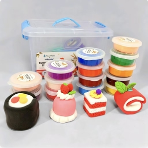 Pâte à modeler super amusante, réutilisable et malléable, 24 couleurs, effet nuage, séchage à l'air, pour enfants - Product Image 1