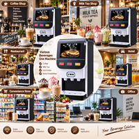 Distributeur de boissons chaudes instantanées à 3 saveurs, machine à café, thé au lait, boissons chaudes, machine à préparer des boissons chaudes instantanées