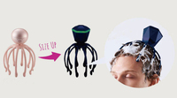 Masseur de cuir chevelu électrique portable à vibrations avec minuteur de 3 minutes pour soulager le stress, relaxation profonde, en plastique, pour la maison/le bureau/les voyages